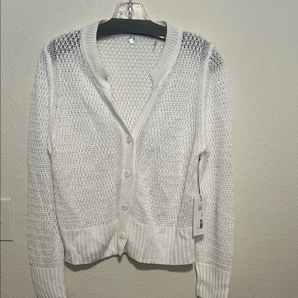 Chic White Knit Cardigan